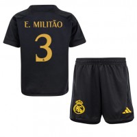 Real Madrid Eder Militao #3 Replica Third Minikit 2023-24 Short Sleeve (+ pants)